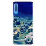 Senada Samsung Galaxy A7 2018 İle Uyumlu Kılıf Desenli Baskılı Silikon Cold Village