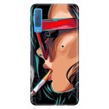 Senada Samsung Galaxy A7 2018 İle Uyumlu Kılıf Desenli Baskılı Silikon Cool Girl