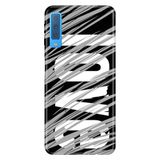 Senada Samsung Galaxy A7 2018 İle Uyumlu Kılıf Desenli Baskılı Silikon Gri Aşk Love Tema