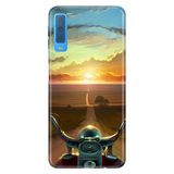 Senada Samsung Galaxy A7 2018 İle Uyumlu Kılıf Desenli Baskılı Silikon Harleymoto
