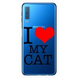 Senada Samsung Galaxy A7 2018 İle Uyumlu Kılıf Desenli Baskılı Silikon İlovecat