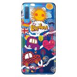 Senada Samsung Galaxy A7 2018 İle Uyumlu Kılıf Desenli Baskılı Silikon London Taxi