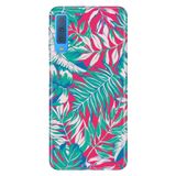 Senada Samsung Galaxy A7 2018 İle Uyumlu Kılıf Desenli Baskılı Silikon Mat Yaprak