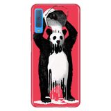 Senada Samsung Galaxy A7 2018 İle Uyumlu Kılıf Desenli Baskılı Silikon Panda Kingo