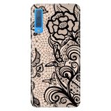 Senada Samsung Galaxy A7 2018 İle Uyumlu Kılıf Desenli Baskılı Silikon Pink Mandala