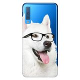 Senada Samsung Galaxy A7 2018 İle Uyumlu Kılıf Desenli Baskılı Silikon Prof Dog