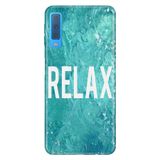 Senada Samsung Galaxy A7 2018 İle Uyumlu Kılıf Desenli Baskılı Silikon Relax Mermer