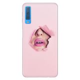 Senada Samsung Galaxy A7 2018 İle Uyumlu Kılıf Desenli Baskılı Silikon Saklı Aşk