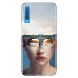 Senada Samsung Galaxy A7 2018 İle Uyumlu Kılıf Desenli Baskılı Silikon Sanatsal
