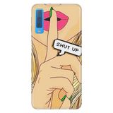 Senada Samsung Galaxy A7 2018 İle Uyumlu Kılıf Desenli Baskılı Silikon Shut Up