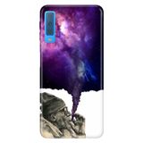 Senada Samsung Galaxy A7 2018 İle Uyumlu Kılıf Desenli Baskılı Silikon Smoke