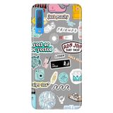 Senada Samsung Galaxy A7 2018 İle Uyumlu Kılıf Desenli Baskılı Silikon Sticker Style