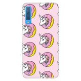 Senada Samsung Galaxy A7 2018 İle Uyumlu Kılıf Desenli Baskılı Silikon Unicorn Donut