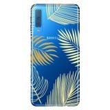 Senada Samsung Galaxy A7 2018 İle Uyumlu Kılıf Desenli Baskılı Silikon Zeus Yaprak