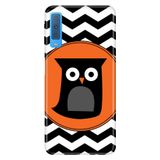 Senada Samsung Galaxy A7 2018 İle Uyumlu Kılıf Desenli Baskılı Silikon Zigzag Baykuş