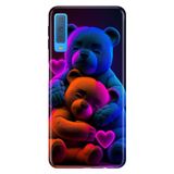 Senada Samsung Galaxy A7 2018 ile Uyumlu Kılıf Resimli Desenli Silikon Bear Love
