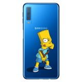 Senada Samsung Galaxy A7 2018 ile Uyumlu Kılıf Resimli Desenli Silikon CRDSimpsonKarakters250