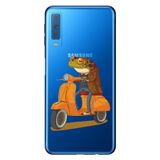 Senada Samsung Galaxy A7 2018 ile Uyumlu Kılıf Resimli Desenli Silikon Gezgin Kurbağa