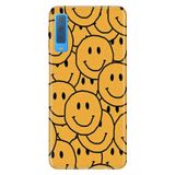 Senada Samsung Galaxy A7 2018 ile Uyumlu Kılıf Resimli Desenli Silikon Gülen Emoji