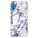 Senada Samsung Galaxy A7 2018 ile Uyumlu Kılıf Resimli Desenli Silikon Jumeria Mermer