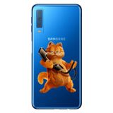 Senada Samsung Galaxy A7 2018 ile Uyumlu Kılıf Resimli Desenli Silikon KarakterGarfield