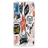Senada Samsung Galaxy A7 2018 ile Uyumlu Kılıf Resimli Desenli Silikon Love