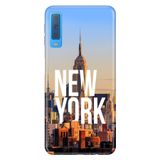 Senada Samsung Galaxy A7 2018 ile Uyumlu Kılıf Resimli Desenli Silikon New York