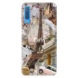 Senada Samsung Galaxy A7 2018 ile Uyumlu Kılıf Resimli Desenli Silikon Paris