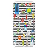 Senada Samsung Galaxy A7 2018 ile Uyumlu Kılıf Resimli Desenli Silikon Patches