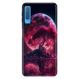 Senada Samsung Galaxy A7 2018 ile Uyumlu Kılıf Resimli Desenli Silikon Red World