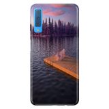 Senada Samsung Galaxy A7 2018 ile Uyumlu Kılıf Resimli Desenli Silikon Romantik Rıhtım