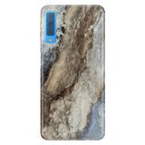 Senada Samsung Galaxy A7 2018 ile Uyumlu Kılıf Resimli Desenli Silikon Safari Mermer
