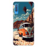 Senada Samsung Galaxy A7 2018 ile Uyumlu Kılıf Resimli Desenli Silikon Tatil Zamanı