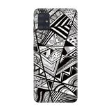 Senada Samsung Galaxy A71 İle Uyumlu Kılıf Desenli Resimli Hd Silikon Telefon Kabı Kapak - Siyah/Beyaz