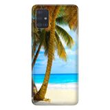 Senada Samsung Galaxy A71 Tam Koruma Desenli Silikon İle Uyumlu Kılıf Beach