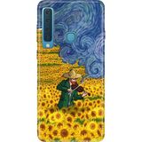 Senada Samsung Galaxy A9 2018 Kılıf Desenli Baskılı Tpu Rubber Kapak Art Deco - 001-Renkli