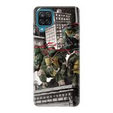 Senada Samsung Galaxy M12 A12 İle Uyumlu Kılıf Desenli Tam Uyumlu Silikon - Ninja Kaplumbağa