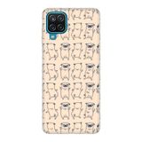 Senada Samsung Galaxy M12 A12 İle Uyumlu Kılıf Desenli Tam Uyumlu Silikon - Pug