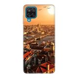 Senada Samsung Galaxy M12 A12 İle Uyumlu Kılıf Desenli Uv Laser Silikon - Galata