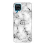 Senada Samsung Galaxy M12 A12 İle Uyumlu Kılıf Desenli Uv Laser Silikon - Marble Art