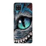 Senada Samsung Galaxy M12 A12 İle Uyumlu Kılıf Minimal Tasarım Silikon - Arsız Kedi