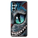 Senada Samsung Galaxy M14 İle Uyumlu Kılıf Silikon Desenli Resimli Uv Kapak Arsız Kedi