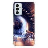 Senada Samsung Galaxy M23 İle Uyumlu Kılıf 0.4Mm Lazer Kesim Silikon Kapak Aşk Gözyaşı