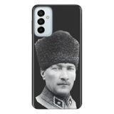 Senada Samsung Galaxy M23 İle Uyumlu Kılıf 0.4Mm Lazer Kesim Silikon Kapak Atatürk Paşa