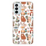 Senada Samsung Galaxy M23 İle Uyumlu Kılıf 0.4Mm Lazer Kesim Silikon Kapak Bird Colony