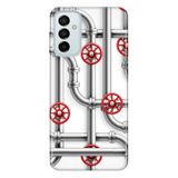 Senada Samsung Galaxy M23 İle Uyumlu Kılıf 0.4Mm Lazer Kesim Silikon Kapak Borular