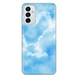 Senada Samsung Galaxy M23 İle Uyumlu Kılıf 0.4Mm Lazer Kesim Silikon Kapak Bulut