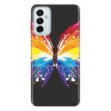 Senada Samsung Galaxy M23 İle Uyumlu Kılıf 0.4Mm Lazer Kesim Silikon Kapak Butterfly