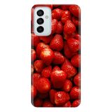 Senada Samsung Galaxy M23 İle Uyumlu Kılıf 0.4Mm Lazer Kesim Silikon Kapak Çilekler