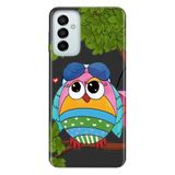 Senada Samsung Galaxy M23 İle Uyumlu Kılıf 0.4Mm Lazer Kesim Silikon Kapak Cool Baykuş